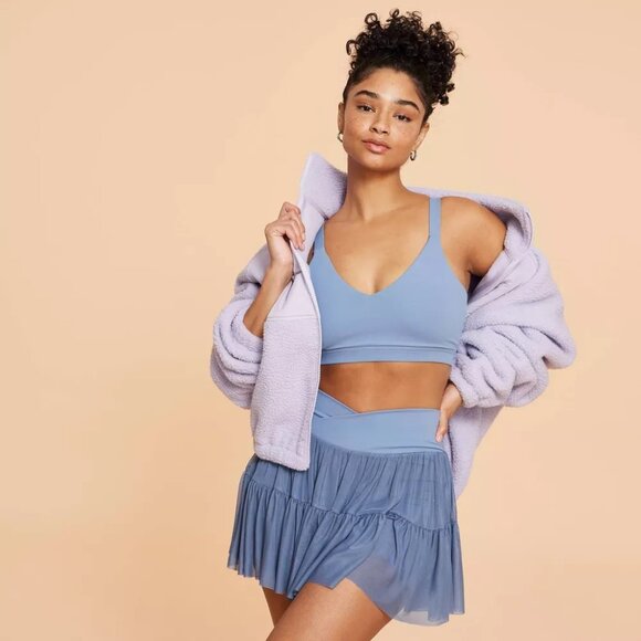 Blogilates Ballerina Skort - Steel Blue M NWT - Picture 3 of 11